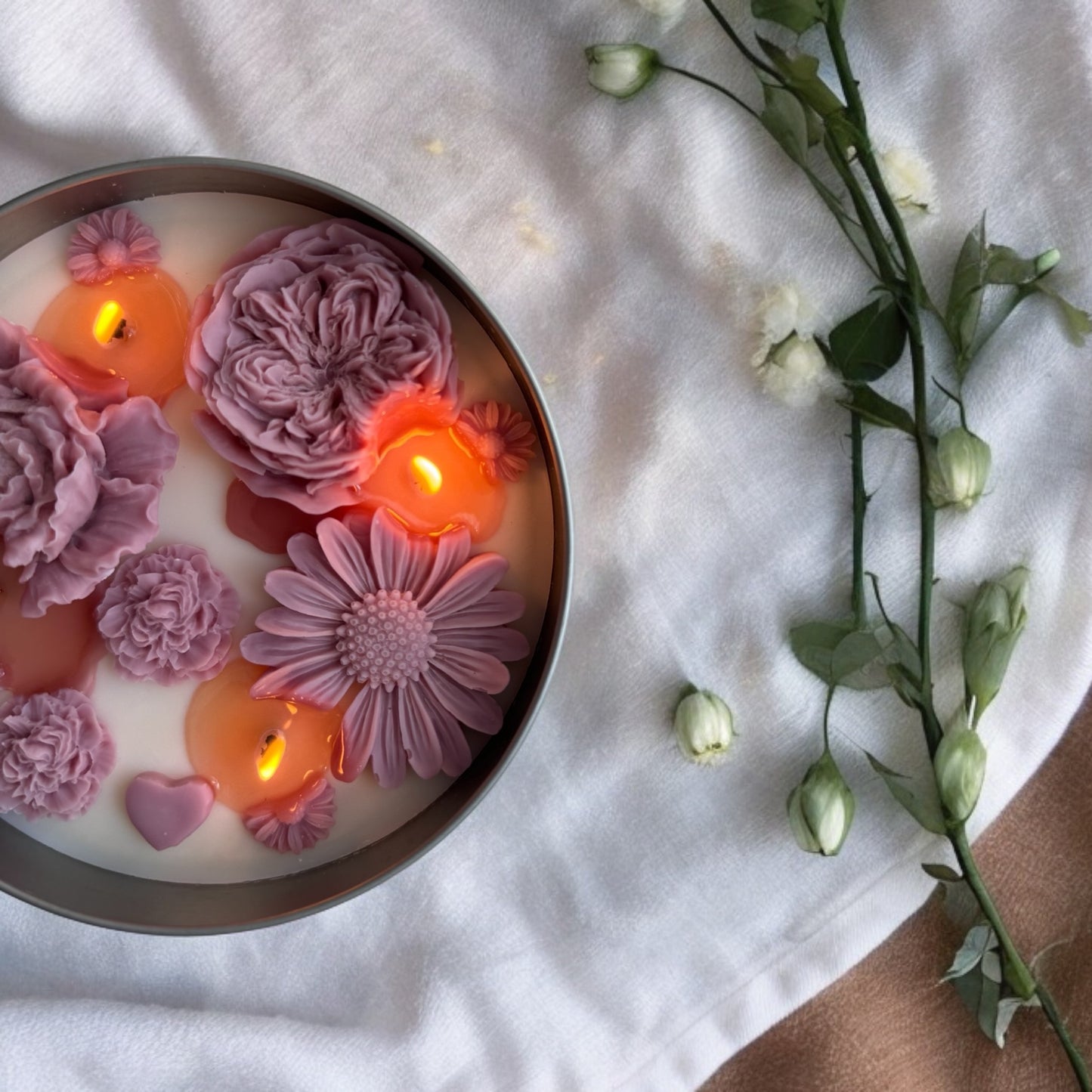 Flower Basket Candle